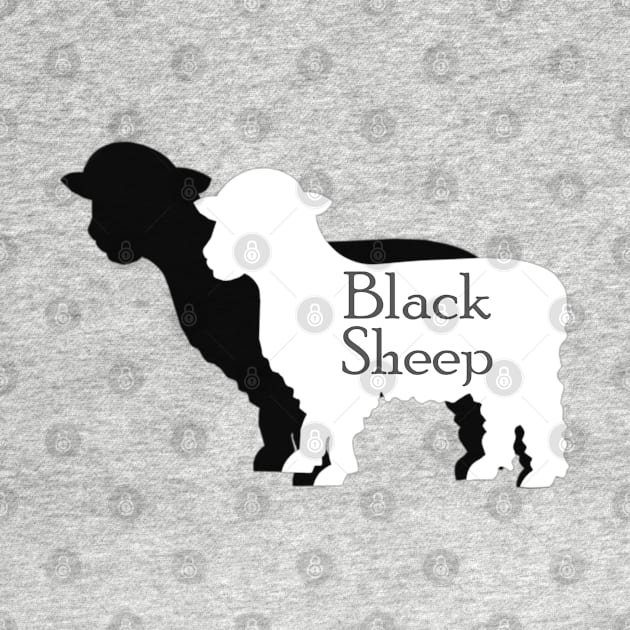 MUTCD W11-17 Black Sheep Crossing Shadow Sign by HipsterSketch